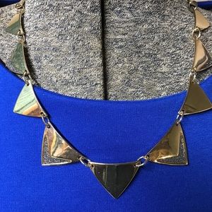 Express Gold triangle necklace